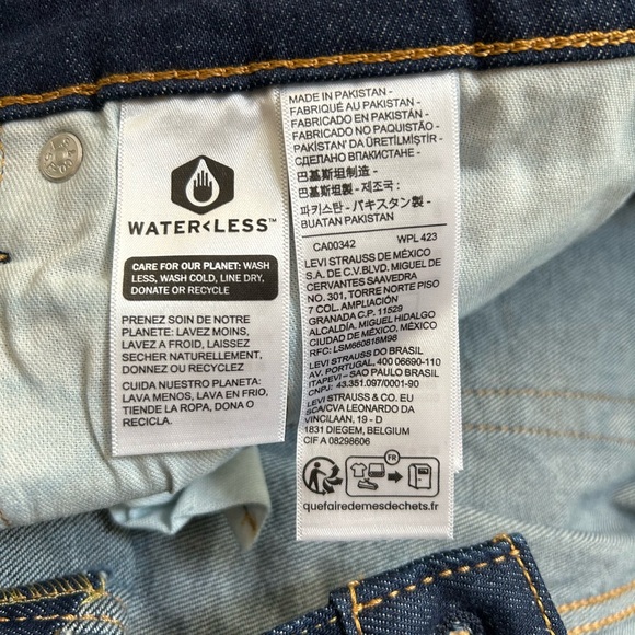 Levi's Men’s 511 Dark Blue Slim Stretch NWT Jeans 40x30 - Picture 7 of 9